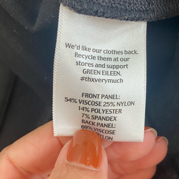 Eileen Fisher Women's jeggings Skinny Pants Size 12 Color Gray and Black - Picture 10 of 10